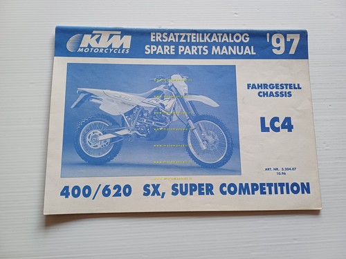 KTM 400 - 620 LC4 SX-SUPER COMPETITION 1997 catalogo ricambi …