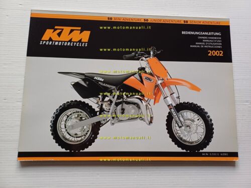 KTM 50 Mini-Junior-Senior Adventure 2002 manuale uso originale italiano