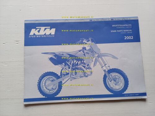 KTM 50 Pro-Junior-Senior LC 2002 catalogo ricambi originale