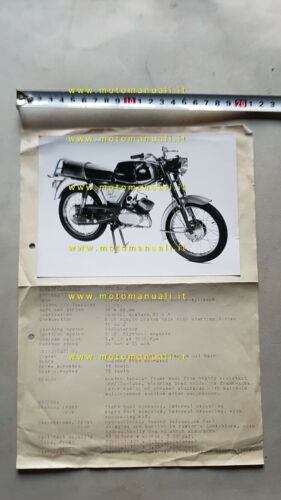 KTM 50 S 1968 foto e presentazione cartella stampa originale …