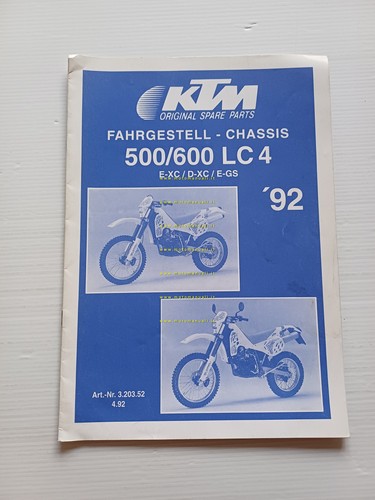 KTM 500 - 600 LC4 E-XC D-XC E-GS 1993 catalogo …