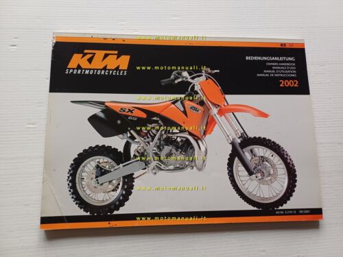 KTM 65 SX 2002 manuale uso manutenzione originale italiano