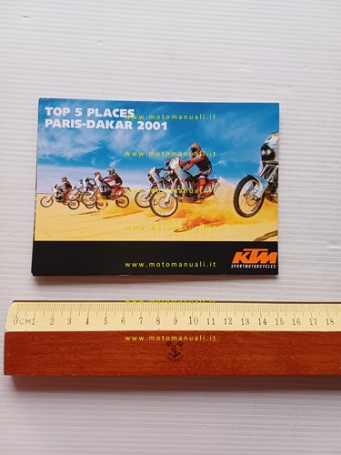 KTM catalogo produzione modelli 2001 depliant originale