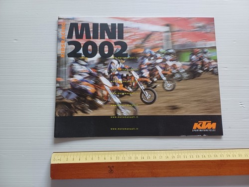 KTM catalogo produzione modelli Minimoto 2002 depliant italiano originale