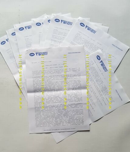 KTM comunicato cartella stampa 1988 no depliant brochure