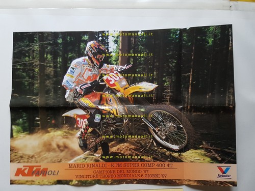 KTM Farioli produzione 1997 poster Mario Rinaldi depliant italiano originale