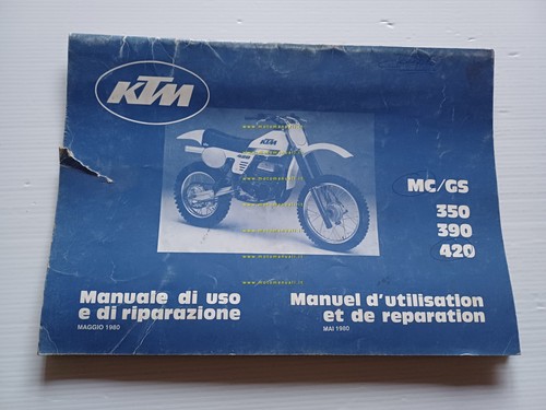 KTM MC - GS 350 390 420 1980 manuale uso …