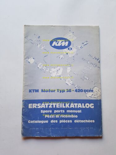 KTM Motore Typ 56 420 1979 catalogo ricambi originale
