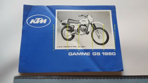 KTM produzione modelli 1980 enduro depliant FRANCESE originale brochure
