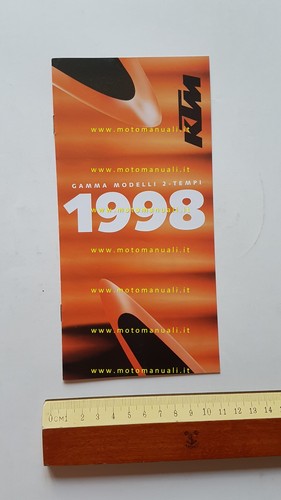 KTM produzione modelli 1998 cross enduro motard depliant italiano originale