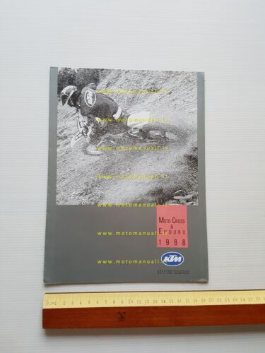KTM produzione modelli Cross - Enduro 1988 depliant italiano originale