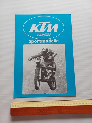 KTM produzione modelli cross enduro 1977 depliant italiano originale