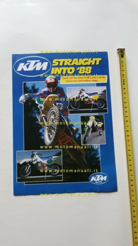 KTM produzione modelli Cross-Enduro 1988 depliant moto GB brochure