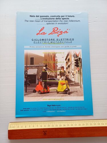La Biga ciclomotore elettrico 3 ruote depliant ITALIANO originale