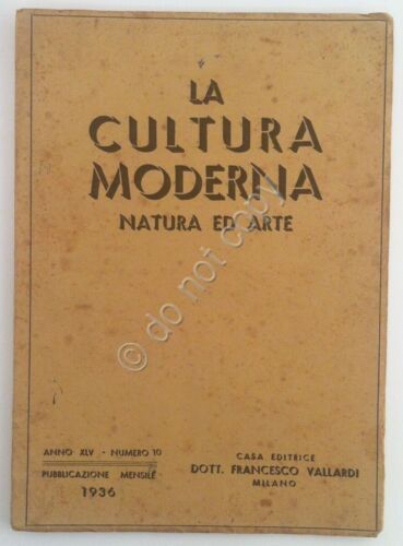 La Cultura Moderna - Vallardi - 1936 - Triennale Milano …