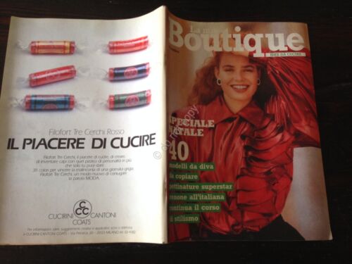 LA MIA BOUTIQUE Rivista Magazine Dicembre 1986 con cartamodelli