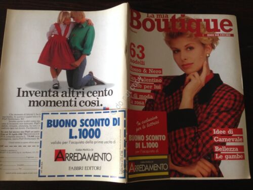 LA MIA BOUTIQUE Rivista Magazine Febbraio 1988 con cartamodelli