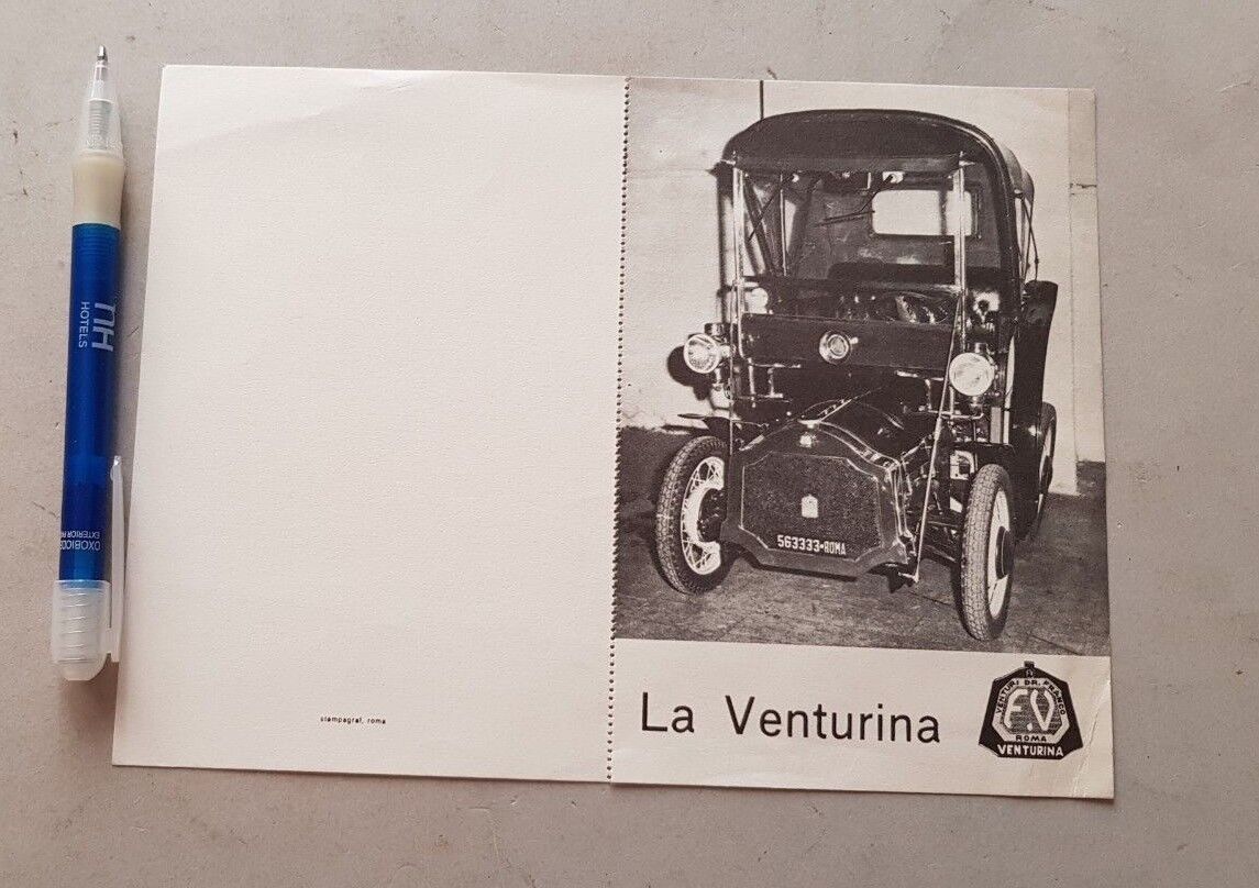 La Venturina motore Fiat 500 depliant originale auto italiano brochure