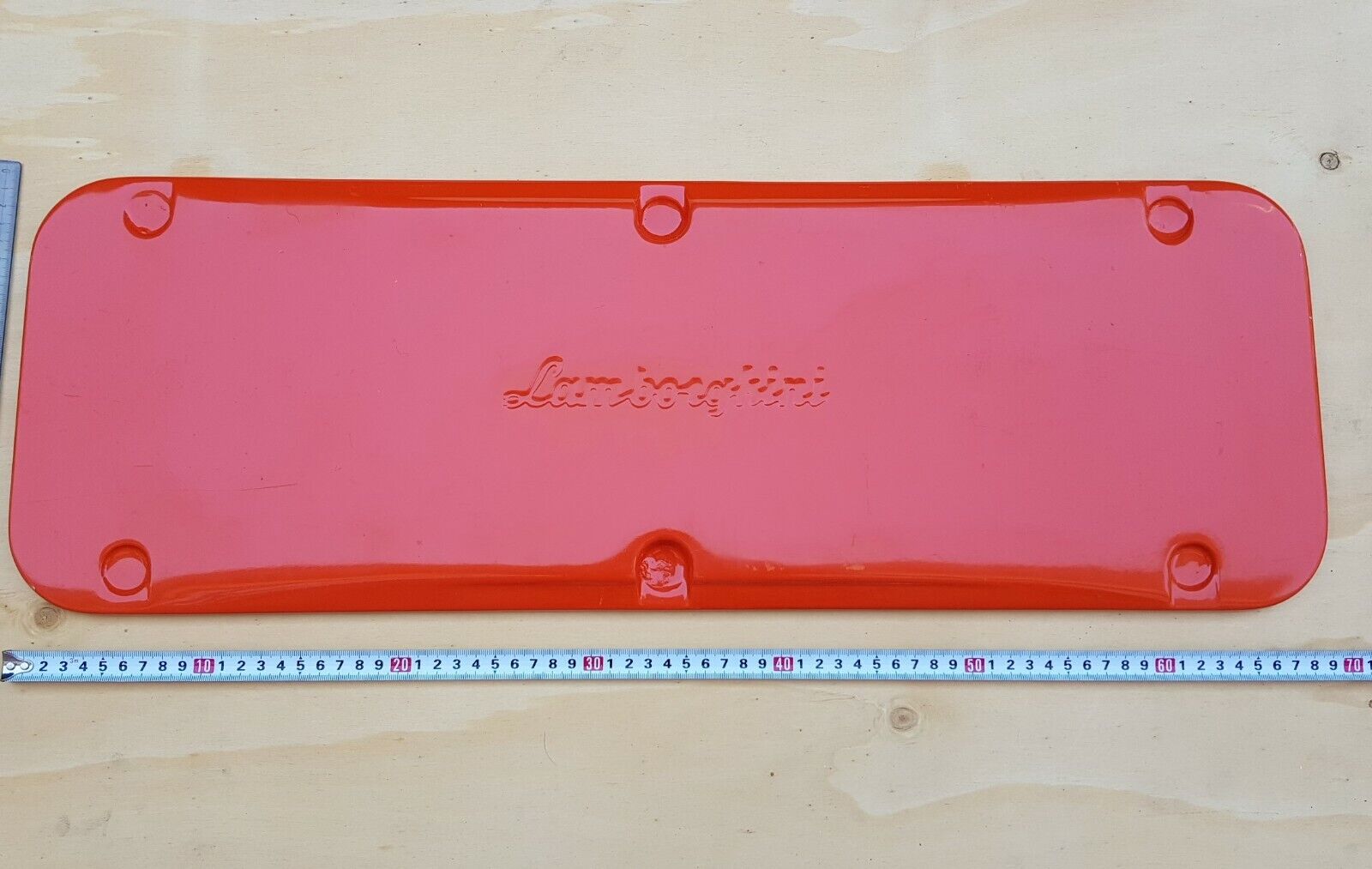 Lamborghini coperchio in vetroresina nuovo originale no insegna tabella cartello