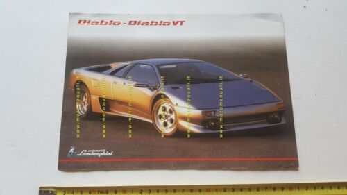 Lamborghini Diablo - Diablo VT depliant originale auto INGLESE factory …