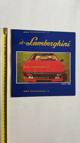 Lamborghini Jalpa 3500 1983 depliant epoca originale genuine brochure