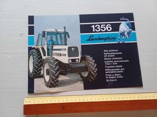 Lamborghini trattore 1356 DT 1983 depliant originale italiano