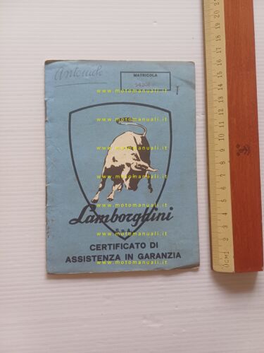 Lamborghini Trattore C 603 1974 libretto tessera garanzia originale usato