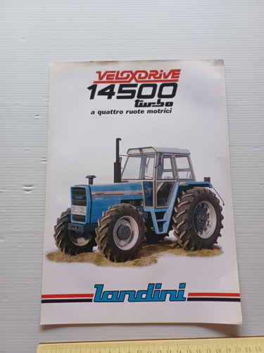 Lamborghini trattore VeloxDrive 14500 Turbo 1982 depliant originale italiano