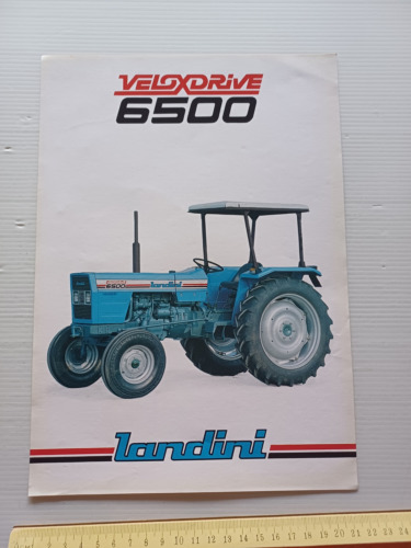 Lamborghini trattore VeloxDrive 6500 1982 depliant originale italiano