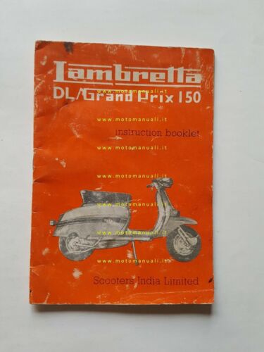 Lambretta India 150 DL - Grand Prix manuale uso manutenzione …