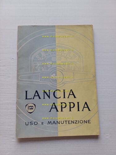 Lancia Appia 1953 manuale uso manutenzione libretto istruzioni originale