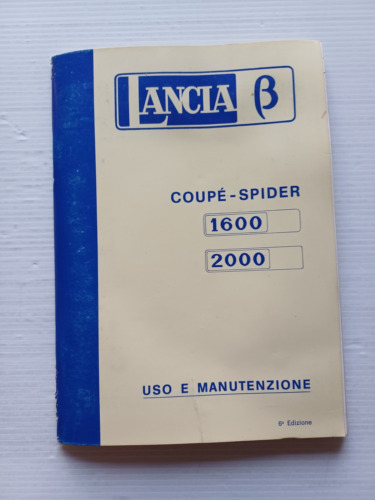 Lancia Beta Coup - Spider 1600 - 2000 1976 manuale …
