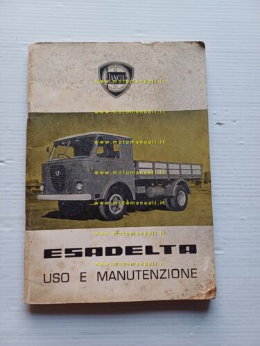 Lancia Esadelta 1963 autocarro manuale uso manutenzione libretto originale