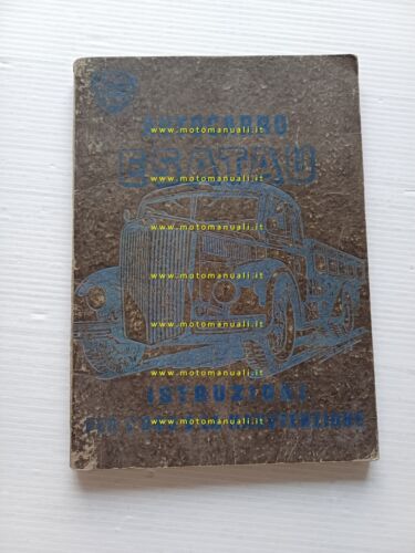 Lancia Esatau autocarro 1949 manuale uso manuatenzione libretto originale