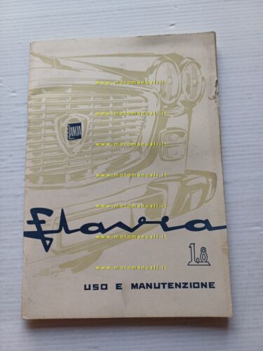 Lancia Flavia Berlina 1.8 1966 manuale uso manutenzione libretto originale
