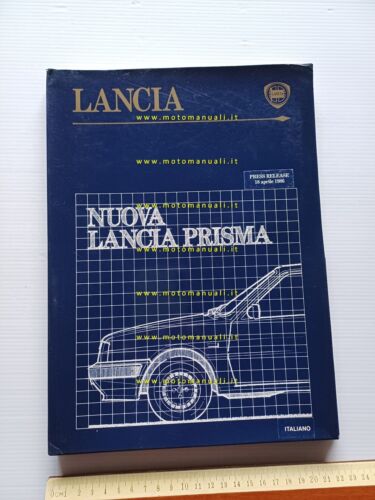 Lancia nuova Prisma modelli 1986 cartella stampa originale italiano
