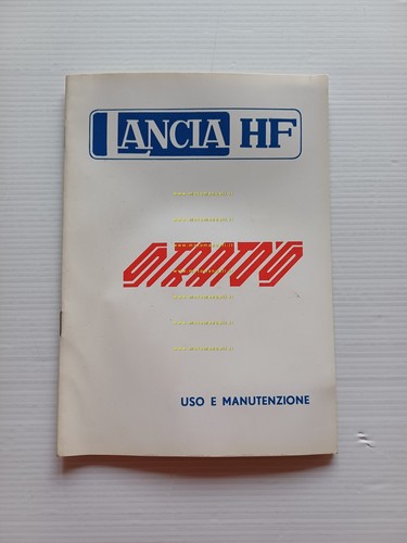 Lancia Stratos HF 1974 manuale uso manutenzione libretto italiano originale