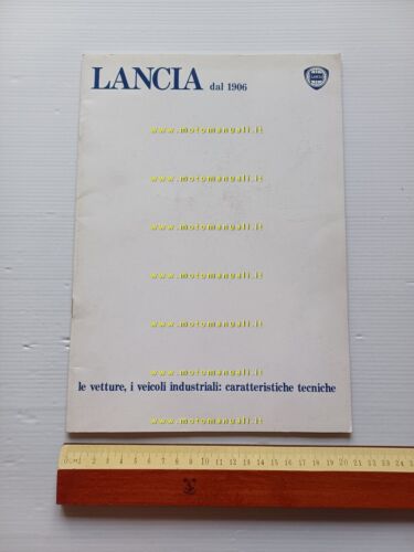 Lancia vetture autocarri descrizione tutti modelli 1906 -1980 depliant originale