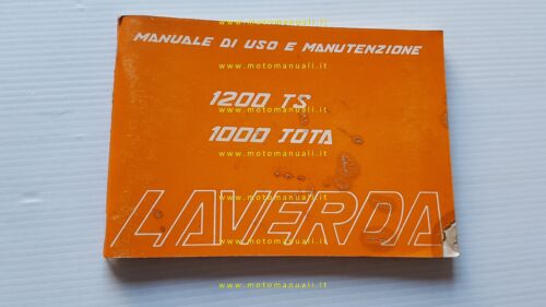 Laverda 1000 Jota -1200 TS 1981 manuale uso manutenzione originale …