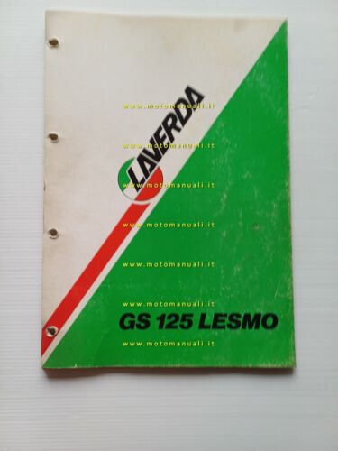 Laverda 125 GS Lesmo 1986 catalogo ricambi originale Spare Parts …