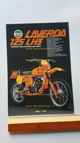 LAVERDA 250 LH4 - 125 LH3 Regolarità 1978 depliant originale …