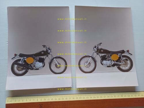 Laverda 250 TR Chott 1974 2 foto cartella stampa originali …