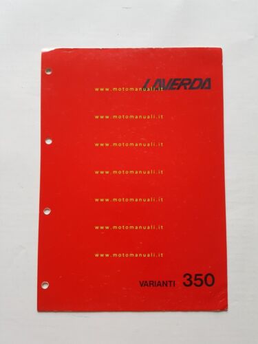 Laverda 350 VARIANTI Catalogo Ricambi 500 Originale Spare Parts Catalog …