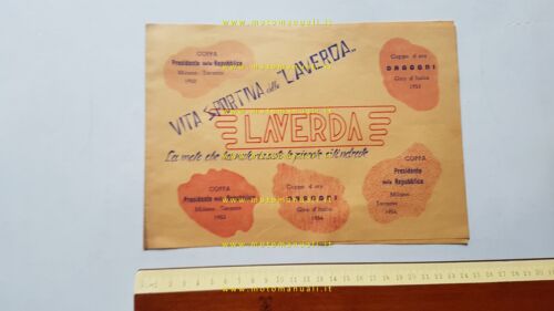 Laverda 75 - 100 vita sportiva vittorie 1952-54 depliant originale …