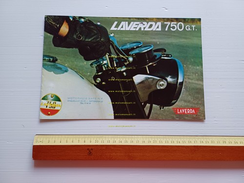 Laverda 750 GT 1969 depliant originale testo inglese olandese