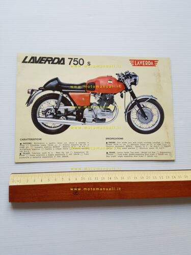 Laverda 750 S - GT 1969 depliant italiano originale