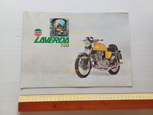 Laverda 750 SF 1974 depliant poster originale motorcycle brochure