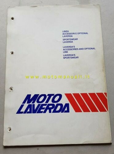Laverda catalogo accessori abbigliamento anni '80 originale no depliant brochure