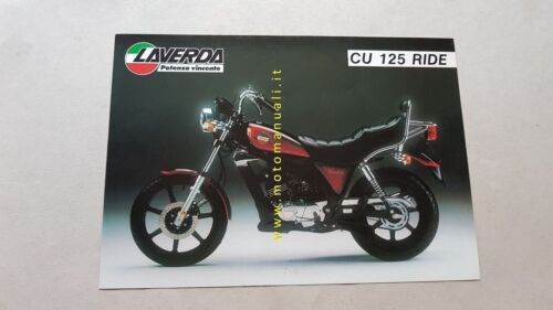 Laverda CU 125 Ride Custom depliant originale moto motorcycle brochure