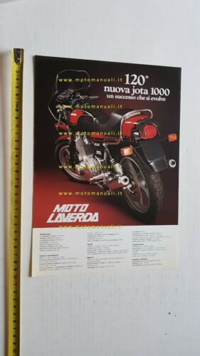 Laverda Jota 1000 120 1981 depliant originale moto brochure